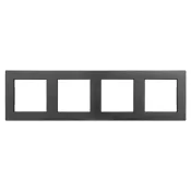 Рамка металлическая 4 поста Arlight PRESTO 043862 FRM-PRESTO-ALS-4-BK черная