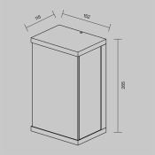 светильник  10W Белый теплый O021WL-L10B3K Бейкер Стрит / Baker Street 230V IP65 прямоугольный накладной черный