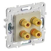 Розетка встраиваемая аудио IEK SKANDY SK-S40-K10 SK-A01B бежевый
