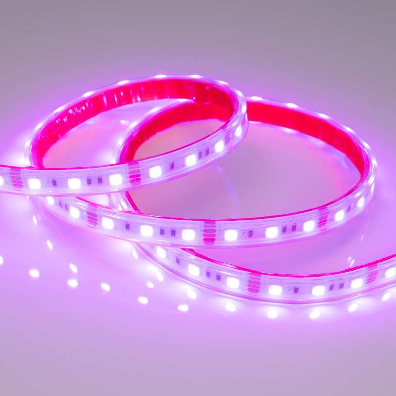 Светодиодная лента RGB 5060 12V 14.4W/m 60Led/метр герм (силиконовая трубка) 021402(2) RTW-PS-B60 LUX IP67