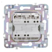 Выключатель встраиваемый одноклавишный перекрестный IEK SKANDY SK-V13-0-10-K03 SK-V03Gr серый