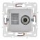 Розетка встраиваемая комбинированная IEK SKANDY SK-AK20-1-K23 SK-A14S TV+RJ45 кат.5E серебряный
