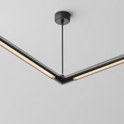 Угловой коннектор для системы Shelf с вводом питания CA014LC-P-B чёрный