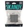 Выключатель встраиваемый двухклавишный перекрестный IEK SKANDY SK-V23-0-10-K03 SK-V06Gr серый