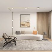 Трековый светильник однофазный   6W Белый теплый SHINE FLOW DK5761-SB IP20 на шинопровод латунь