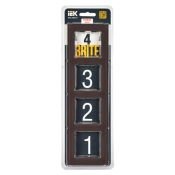 Рамка стеклянная 4 поста IEK BRITE BR-M42-G-K45 РУ-4-2-БрТБ бронза