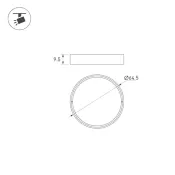 Насадка LGD-ARTIFACT-OVAL-LENS-R65 (BK) 057149