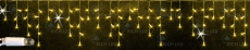 гирлянда БАХРОМА   8W Желтый, Rich LED RL-i3*0.5F-CW/Y,  белый провод 3x0.5 м., соединяемая, 220V, 112 Led, IP65, мерцание
