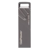 Флеш-накопитель GoPower TITAN  64GB USB3.0 металл черный графит&#9;
