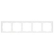 Рамка пластик 5 постов Arlight FRM-NOBE-SFPL-5-IS 059463 никель