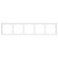Рамка пластик 5 постов Arlight FRM-NOBE-SFPL-5-IS 059463 никель