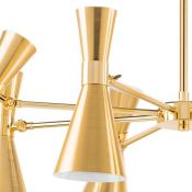 Люстра подвесная Lightstar без лампы 816081 DUMO 8х40W E14 латунь/золото
