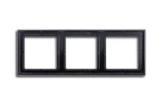 Рамка 3 поста JUNG LS983SW черный 81x223мм Рамка 3 поста JUNG LS983SW черный 81x223мм