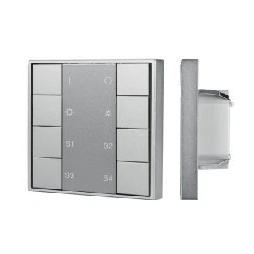 Панель Knob DALI-201-23-1G-4SC-DIM-DT6-IN Silver (BUS, Frame) 048187