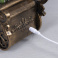 фигурка  светодиодная  «Карета с Дедом Морозом», 20х18.5х11 см, пластик, USB, батарейки ААх3, свечение тёплое белое