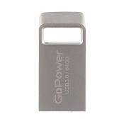Флеш-накопитель GoPower MINI 64GB USB3.0 металл серебряный&#9;