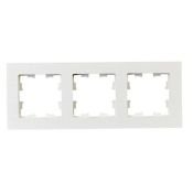 Рамка пластик 3 поста IEK BRITE BR-M32-51-K01 РУ-3-Бр белый рифленый