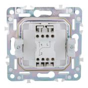 Выключатель встраиваемый одноклавишный проходной IEK SKANDY SK-V12-0-10-K53 SK-V02G графит