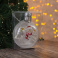 фигурка  светодиодная Ёлочный шар «Снеговик»  Белый теплый, 12х10х4,5 см