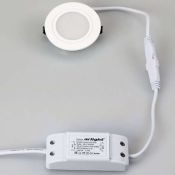 Круглый светильник   3W Белый дневной 020761  LTM-R60WH-Frost 3W  110deg 220V IP20 встраиваемый белый