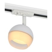 Трековый светильник однофазный IEK LIGHTING без лампы 4118 LT-USB0-4118-GX53-1-K01 на шинопровод белый