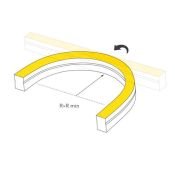 Гибкий неон  300W Белый теплый 060689 MOONLIGHT-PRO-SIDE-X320-12x17mm 48V IP67 30м