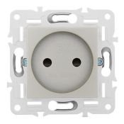 Штепсельная розетка встраиваемая IEK SKANDY 10А SK-R13-10-K37 SK-R01Sh без з/к с з/ш шампань