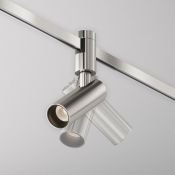 Трековый светильник 12W Белый теплый TR144-1-12W3K-W-PT Фокус / Focus Led Flarity IP20 платина