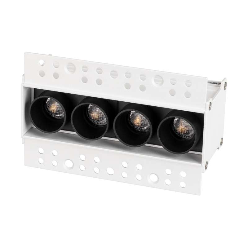 Встраиваемый светильник  10W Белый теплый  031924 MS-ORIENT-BUILT-TRIMLESS-TC-S38x127-10W  220V IP20 прямоугольный под шпаклевку белый с черной вставкой