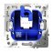 Розетка компьютерная встраиваемая VOLTUM S70 RJ45 кат.6 шелк