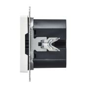 Розетка встраиваемая USB IEK BRITE A+C 45Вт BR-U22-045-K91 РЮ11-2-БрАБ арктический белый