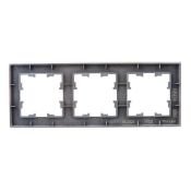 Рамка металлическая 3 поста IEK BRITE BR-M32-M-K47 РУ-3-1-БрА алюминий