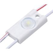 Светодиодный модуль герметичный 1led Белый холодный 2835smd 12V линейный с линзой ECO-1-CW