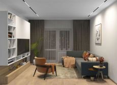 Трековый светильник однофазный  27W Белый-MIX SMART LINEAR DK8005-BK IP20 на шинопровод управляемый черный