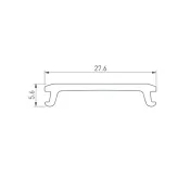 Экран STRETCH-25-CEIL-CENTER-5m OPAL-PVC матовый (5м) 046726