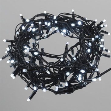 гирлянда НИТЬ  4.5W Белый UL-00013213 ULD-F90PRO S10M-100-TBK WH, черный провод 10 м. 220V, 100 Led, IP67, с мерцанием без вилки