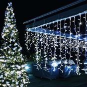 гирлянда БАХРОМА   8W Белый- Белый 026028 ARD-EDGE-PRO-4000x600-WHITE-128LED-FLASH WHITE 230V IP65 с эффектом мерцания
