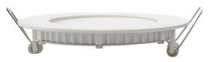 Встраиваемый светильник   9W Белый теплый SLIM 220V IP20 2700K круглый белый