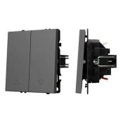 Механизм выключателя управления шторами 054275 SWT-NOBE-MKR2-SFPL-GR серый