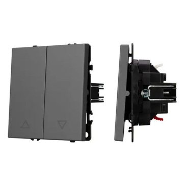 Механизм выключателя управления шторами 054275 SWT-NOBE-MKR2-SFPL-GR серый