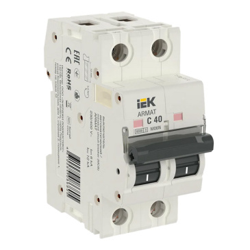 Автоматический выключатель 2-пол.  40А M06N C 6kA AR-M06N-2-C040 ARMAT IEK