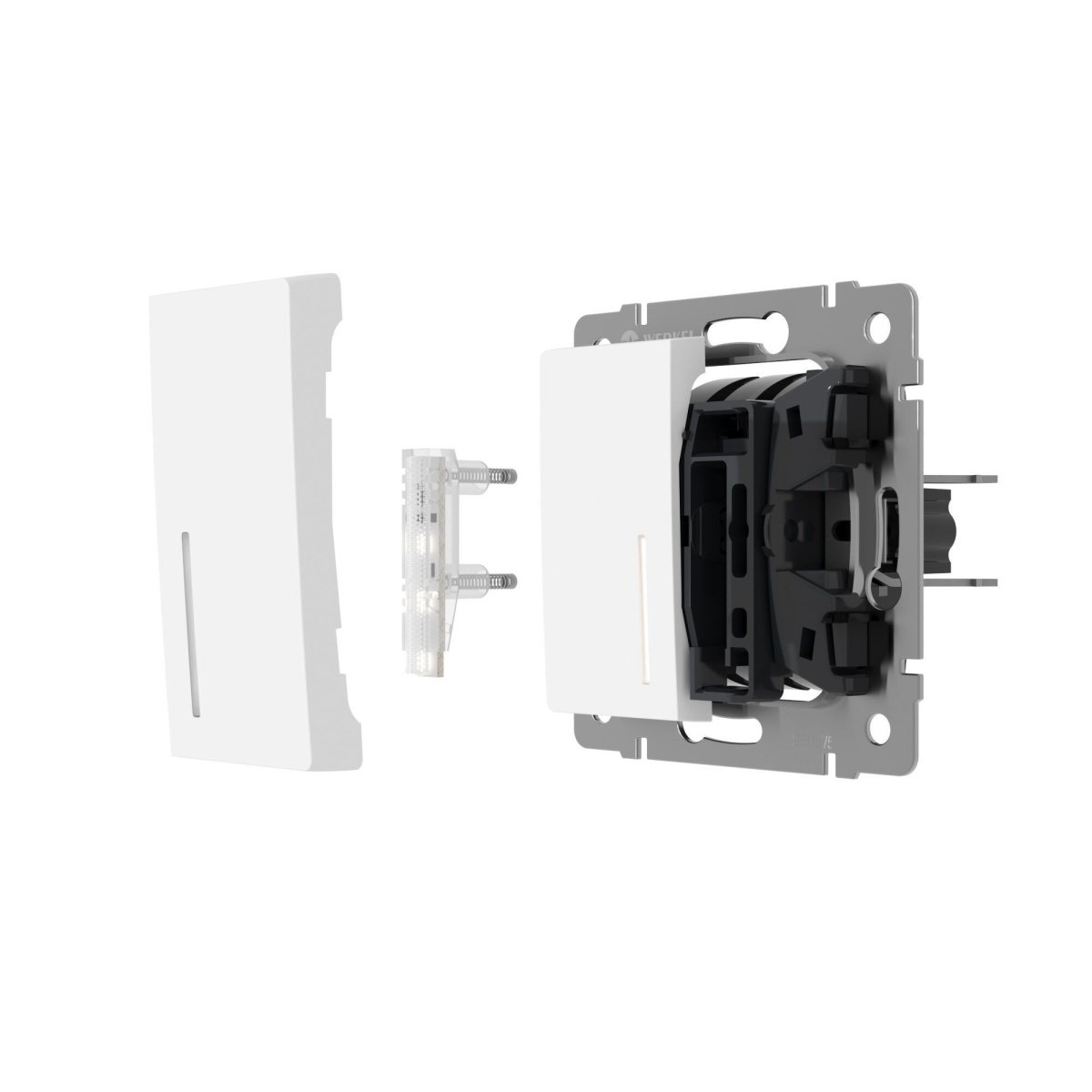 Блок LED подсветки для выключателя W8020101/a069706 белый (10 шт)