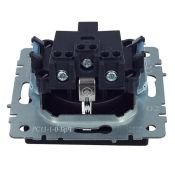 Штепсельная розетка встраиваемая IEK BRITE 16А BR-R11-16-K02 РС11-1-0-БрЧ с з/к без з/ш черный