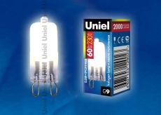 лампа галогенная капсульная G9 JCD 60W JCD-CL-60/G9 220V 00574