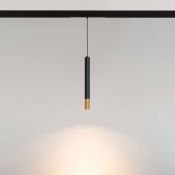 Магнитный трековый светильник  5W Белый теплый MAG-SPOT-HANG-25-R30 45deg  24V на магнитный шинопровод черный 034244