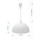 Подвесной светильник без лампы 16-24 1x15W E27 1639/1 "Мисам" фигурный белый
