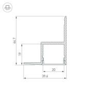 алюминиевый профиль ARL ARH-CEIL-2000 ANOD 016150
