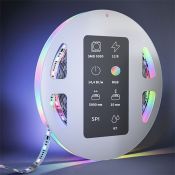 Светодиодная лента 12V 14.4W/m 201244 SPI Ultra (5060, 300 LED, 5m) герм (силиконовая трубка) Ultra IP67