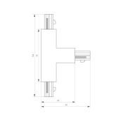 Коннектор тройной LGD-4TR-CON-EXT-L1-BK (C) 026147