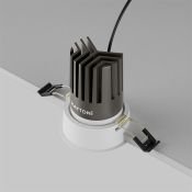 Встраиваемый светильник  15W Белый дневной DL117-15W-4K-W Омут/Dip 50deg 230V круглый белый